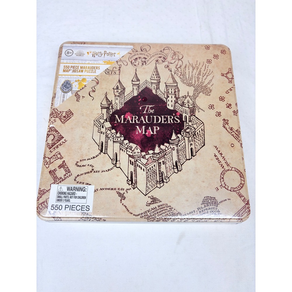 Harry Potter Marauders Map 550 Piece Jigsaw Puzzle Collector Tin Paladone NEW